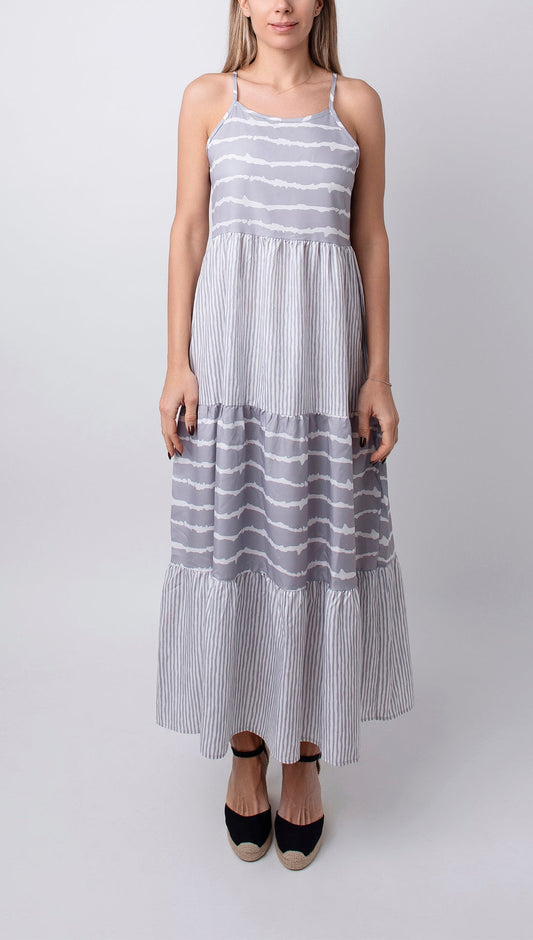 Esther | Vestido veraniego con estampado de rayas