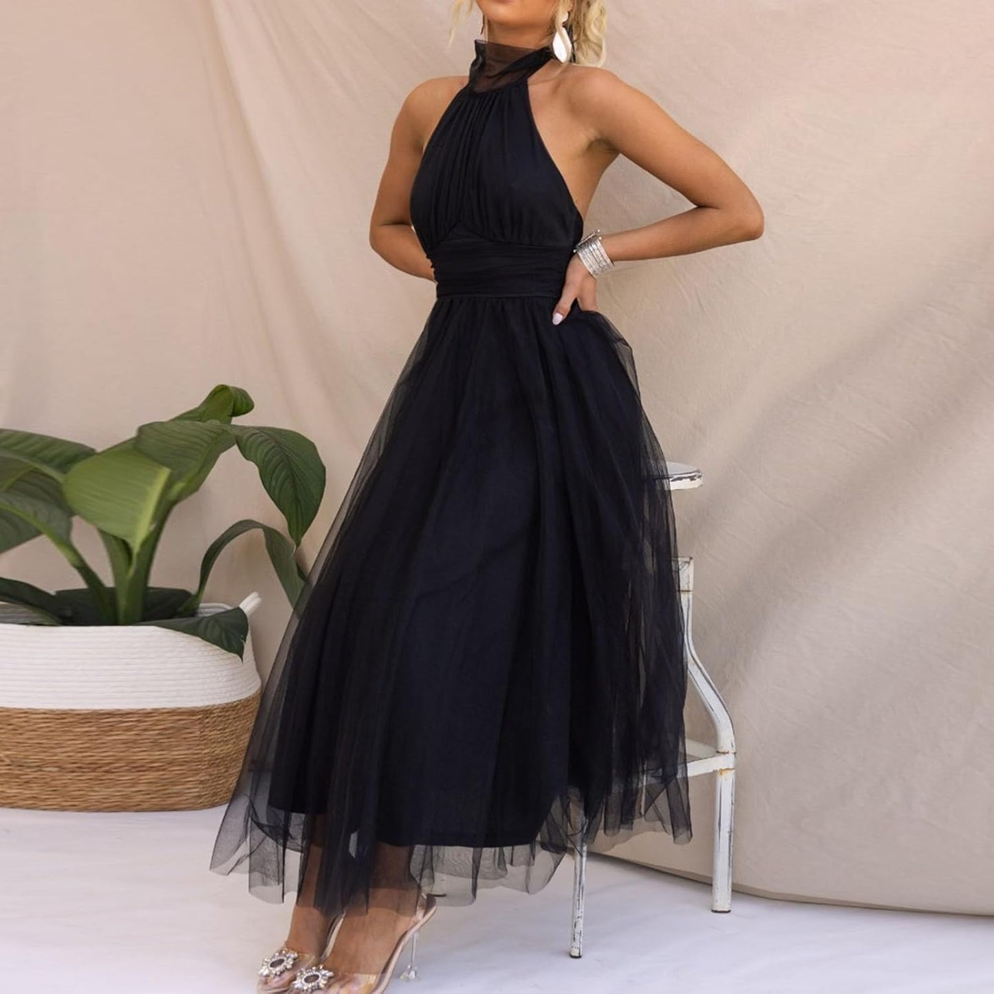 Dolce - Vestido con falda de tull