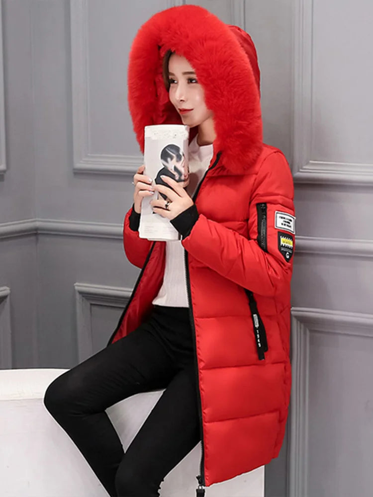 Casaco Parka com Gola de Pele