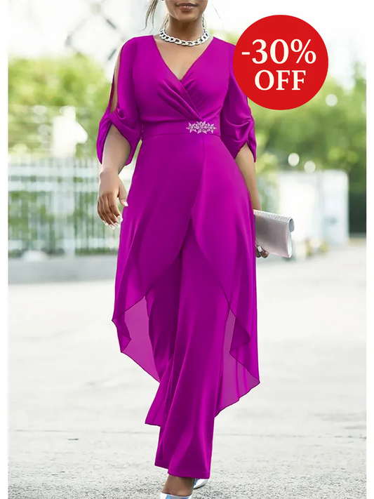 Plus Size Chiffon Night Set