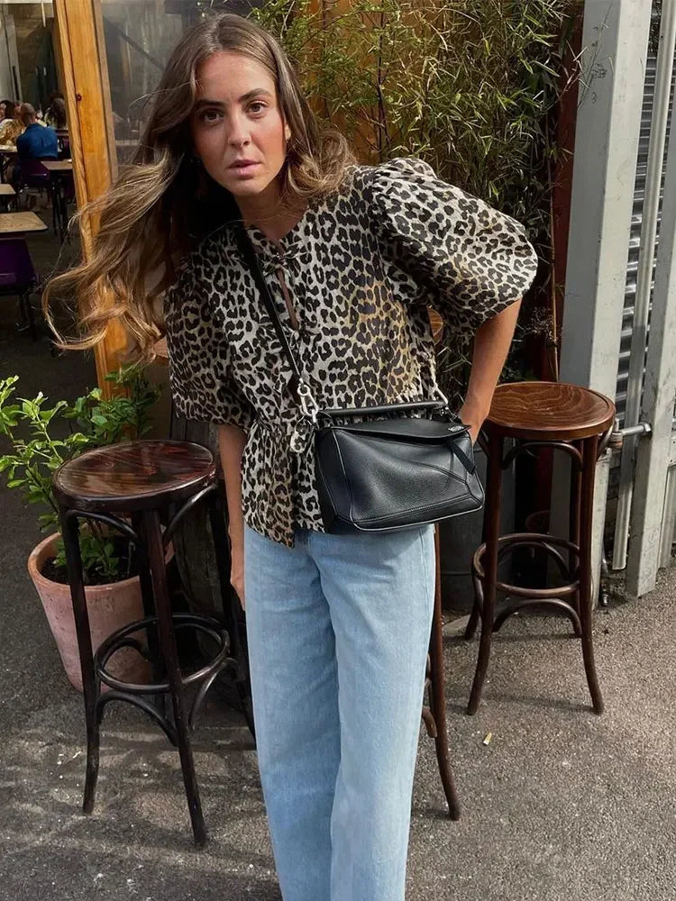 Blusa de leopardo