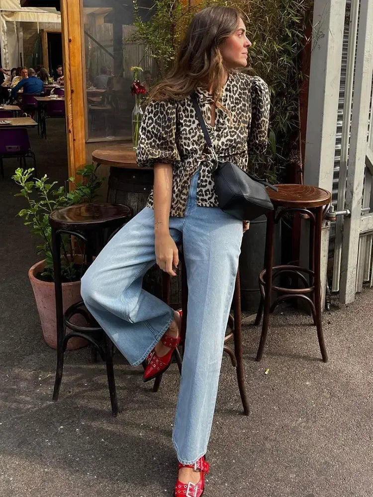 Blusa de leopardo