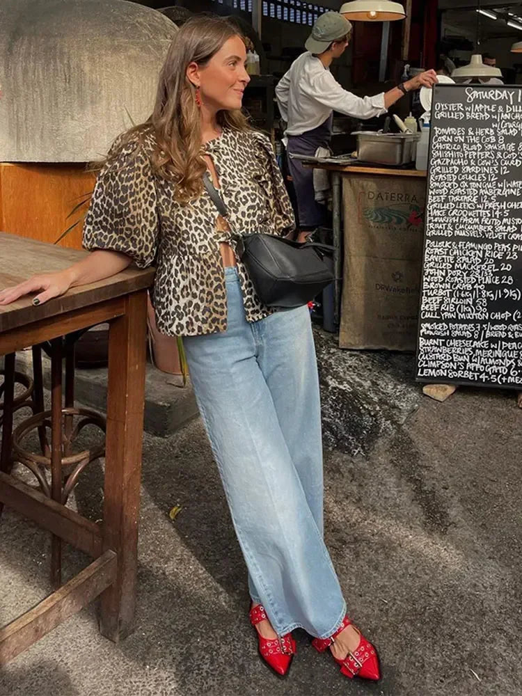 Blusa de leopardo