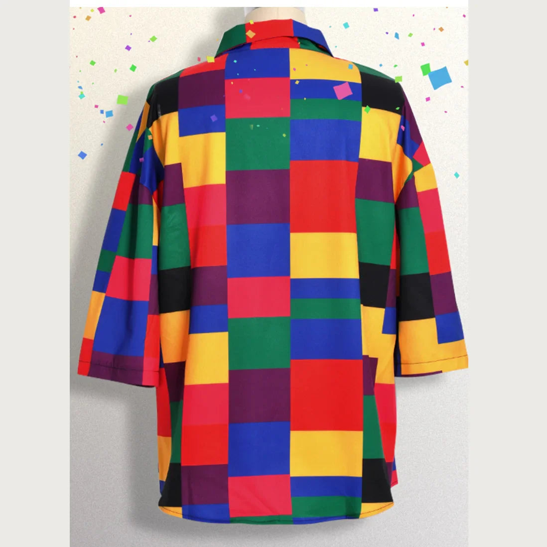 Camisa Estampado Geométrico Colorido