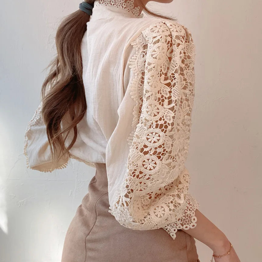Blusa Patchwork de Encaje