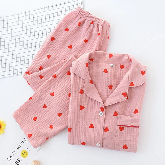 Crepe Cotton Pajama Set