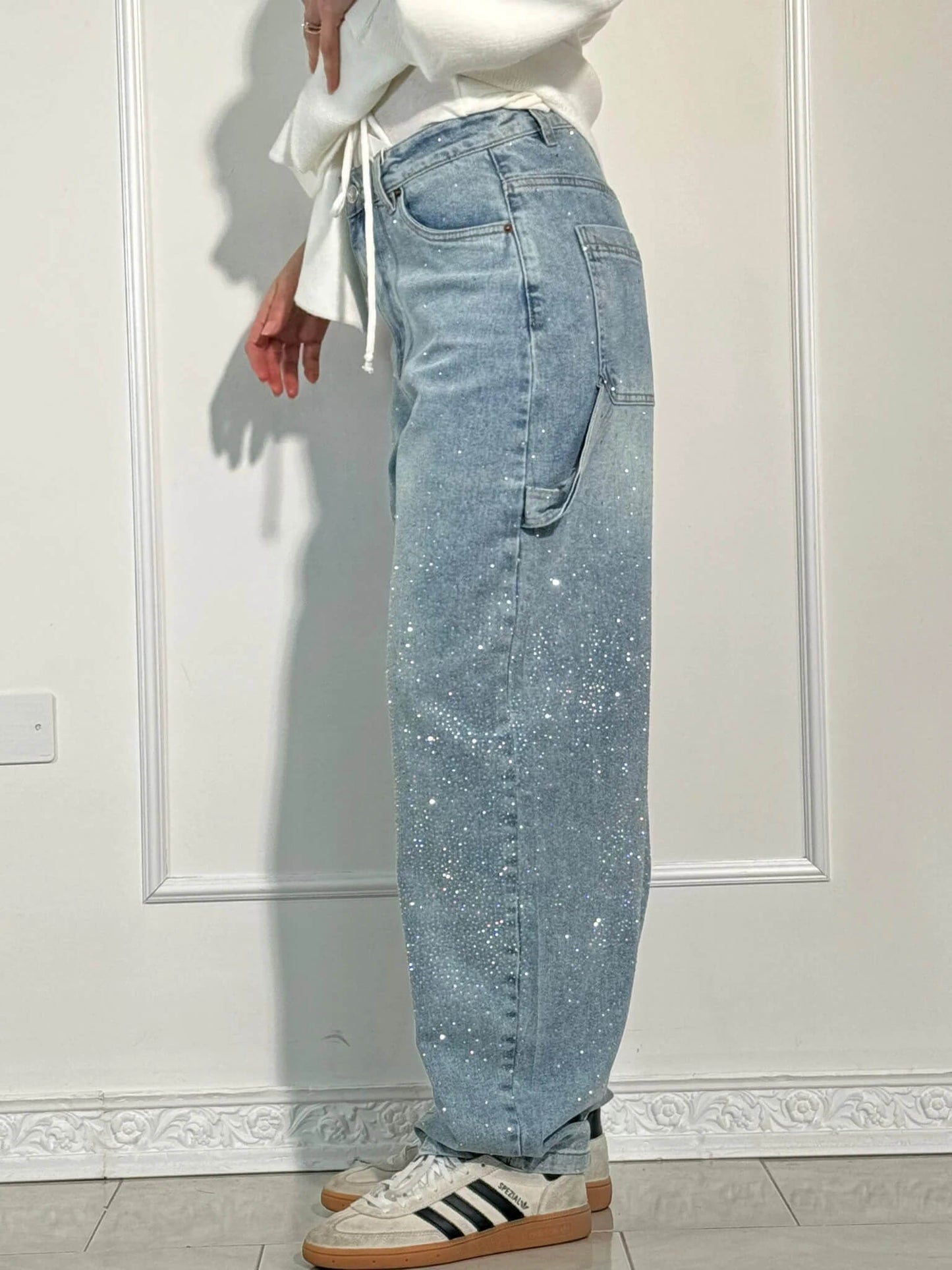 Pantalón vaquero glitter