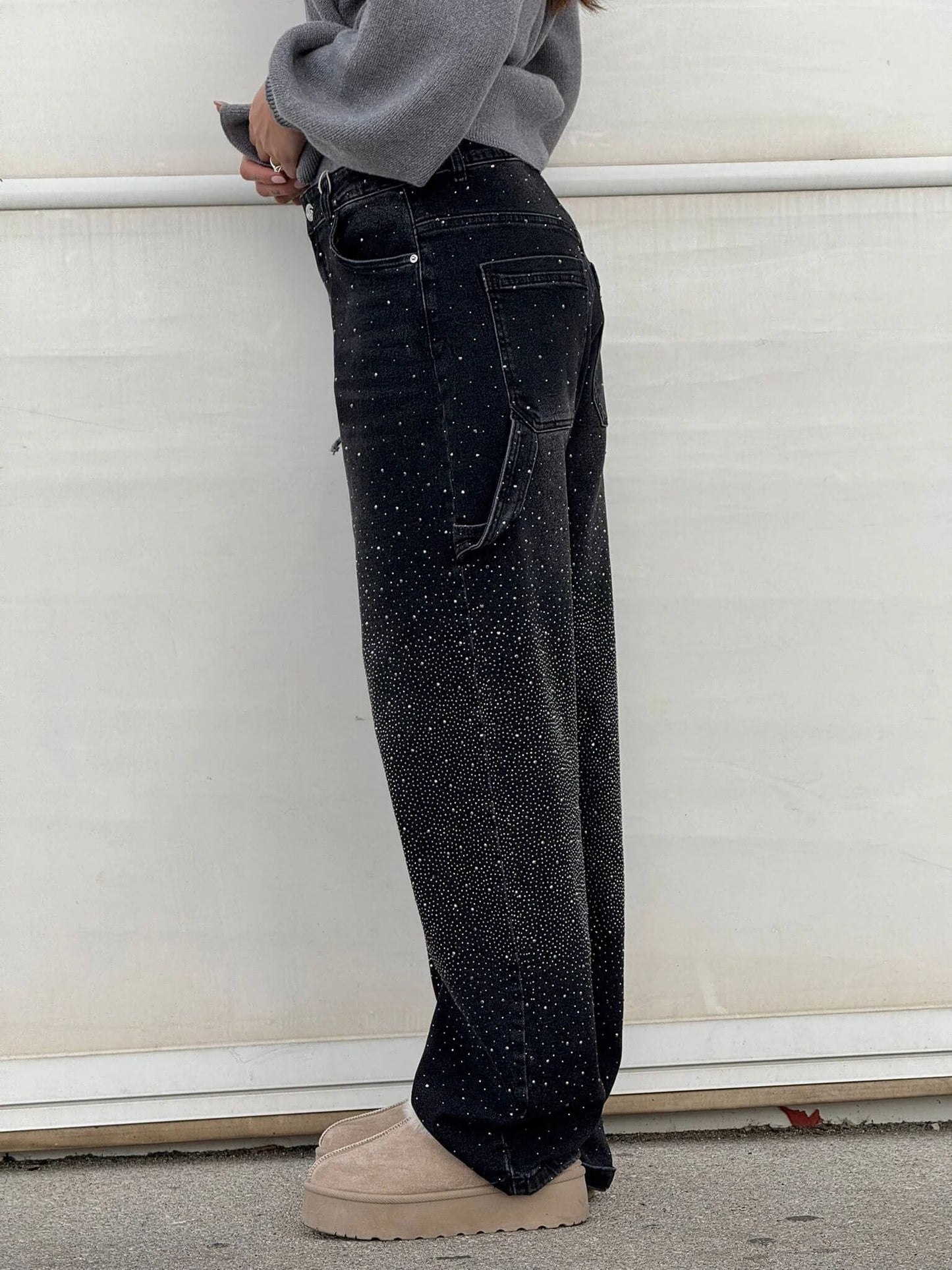Pantalón vaquero glitter