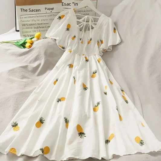 Vestido Estampado de Fruta