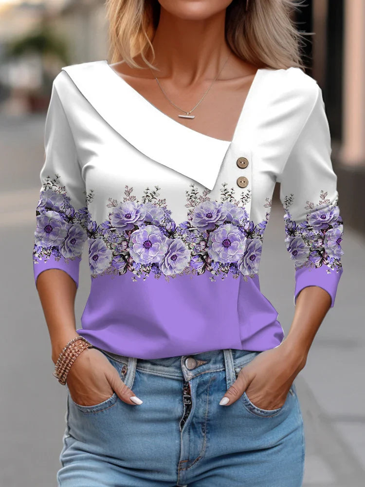 Blusas con Estampado Floral