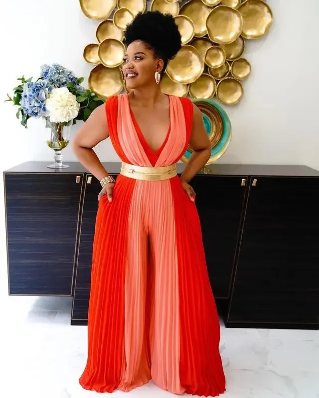 Long Wide Leg Jumpsuit