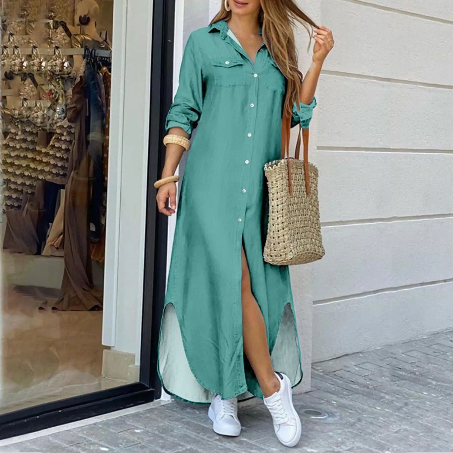Vestido Camisero (S-5XL)
