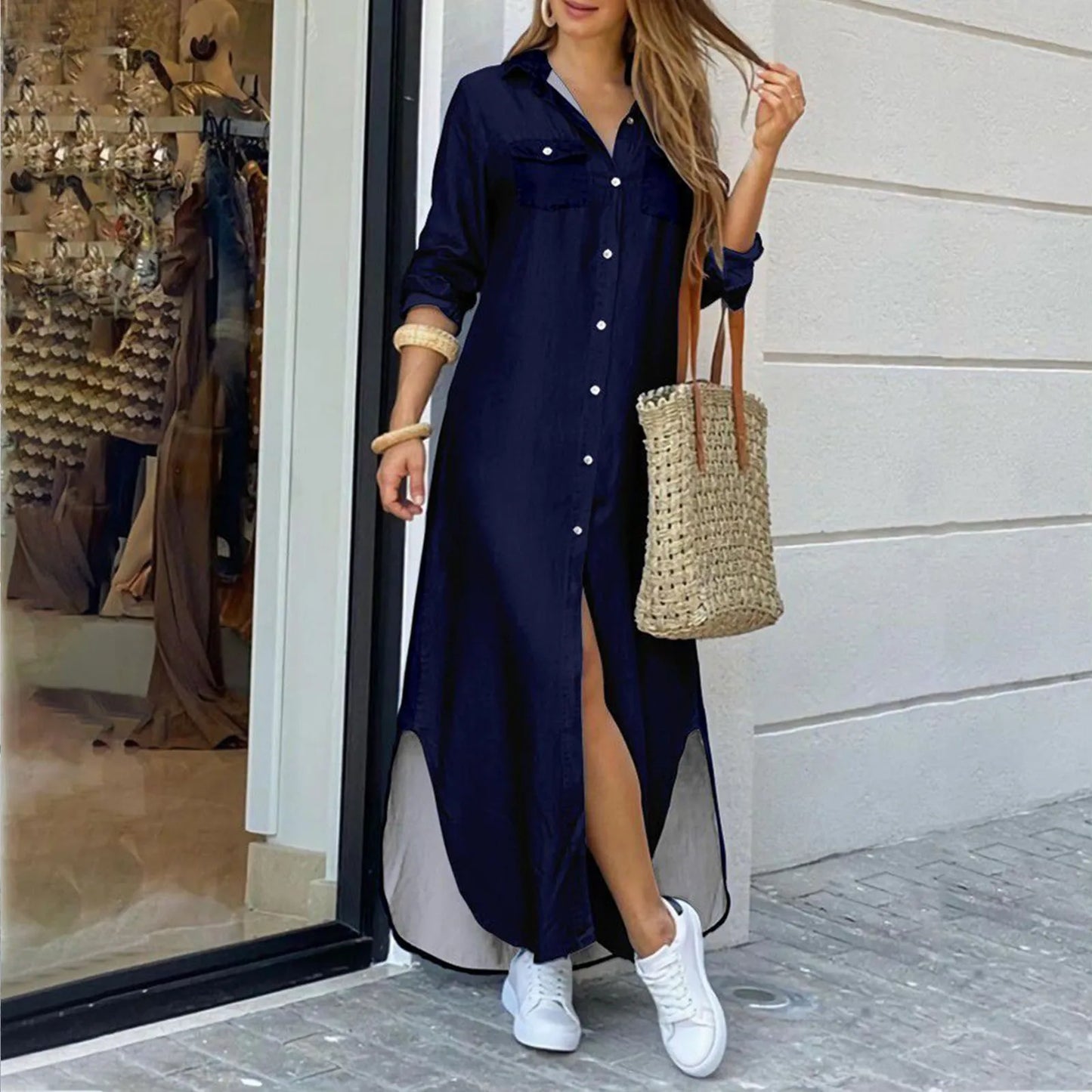 Vestido Camisero (S-5XL)