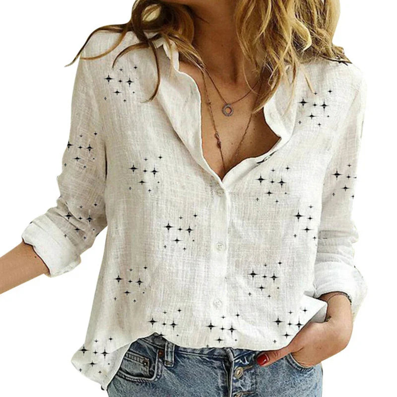 Camisa Vintage Algodón y Lino