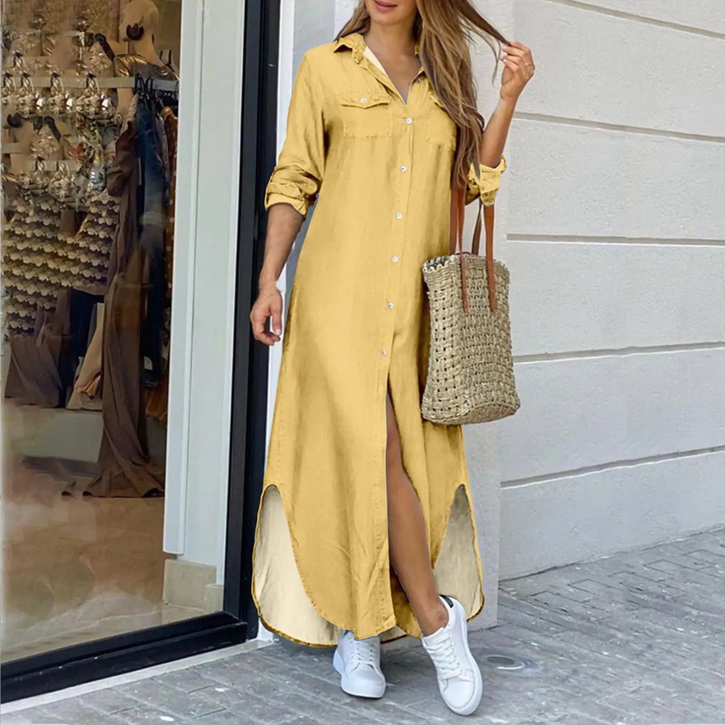 Vestido Camisero (S-5XL)