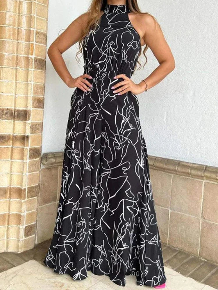 Elegant Jumpsuit with Open Back