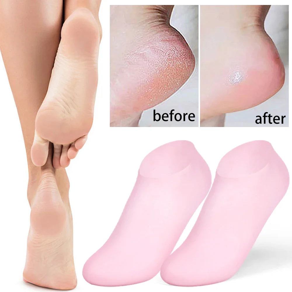 Moisturizing Silicone Socks for Dry and Cracked Feet