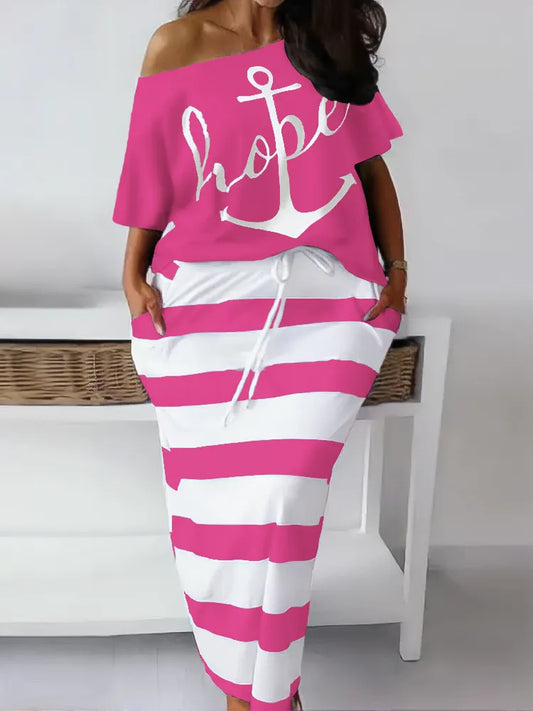 Conjunto Naval Casual de Talla Grande