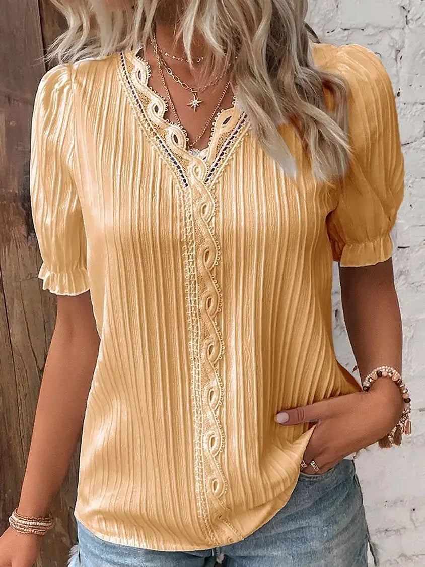 Blusa Tejida con Cuello V