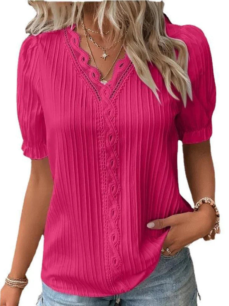 Blusa Tejida con Cuello V