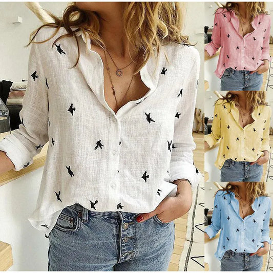 Camisa Elegante de Algodón y Lino (S-5XL)