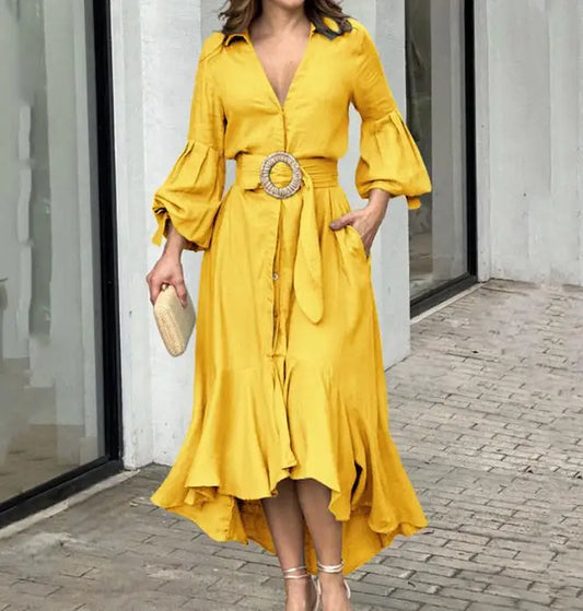 Vestido Asimétrico de Primavera