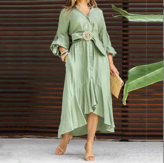 Vestido Asimétrico de Primavera