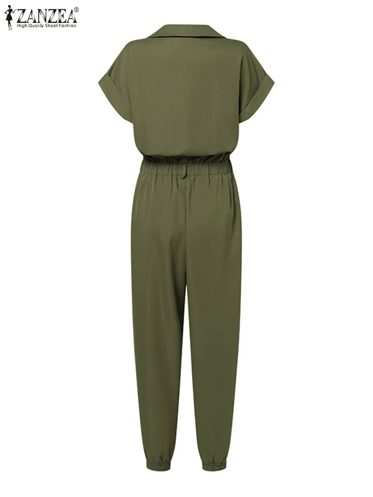 Mono Cargo de Verano Mangas Cortas S-5XL
