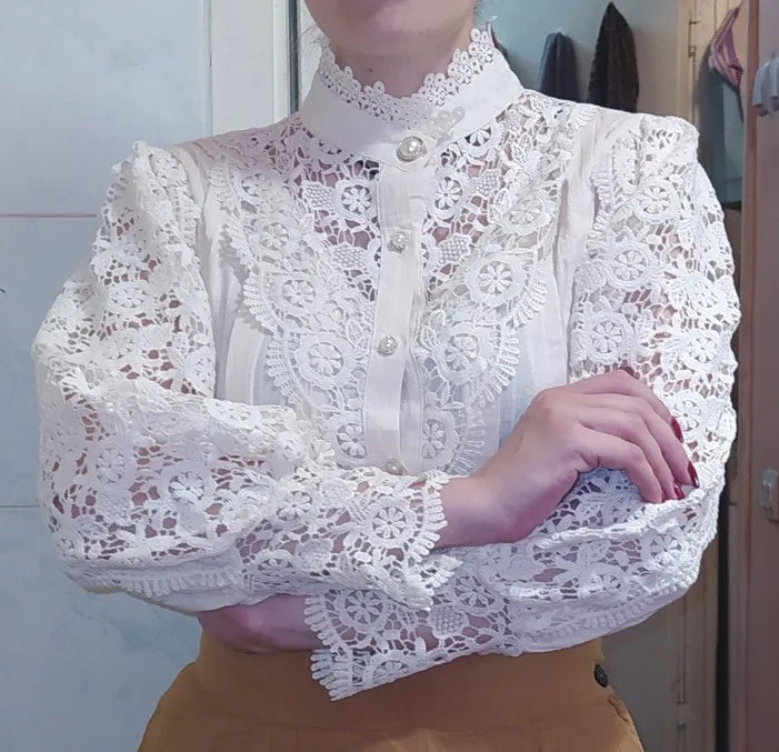 Blusa Patchwork de Encaje
