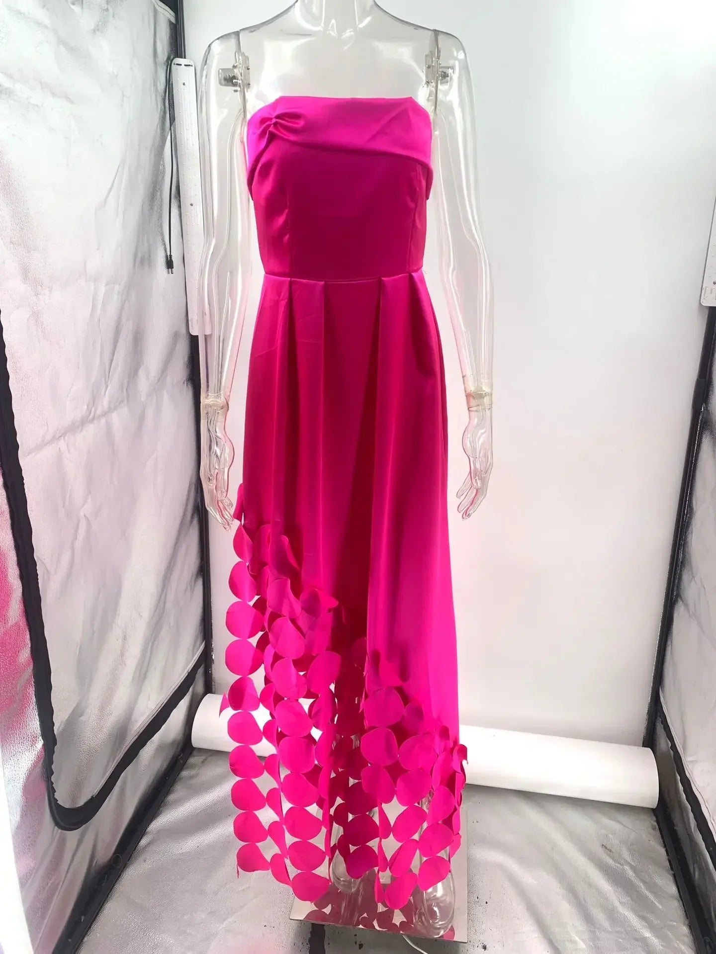 Vestido de Noche Sin Tirantes