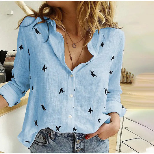 Camisa Elegante de Algodón y Lino (S-5XL)