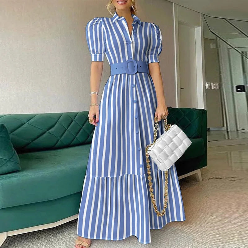 Long Striped Dress