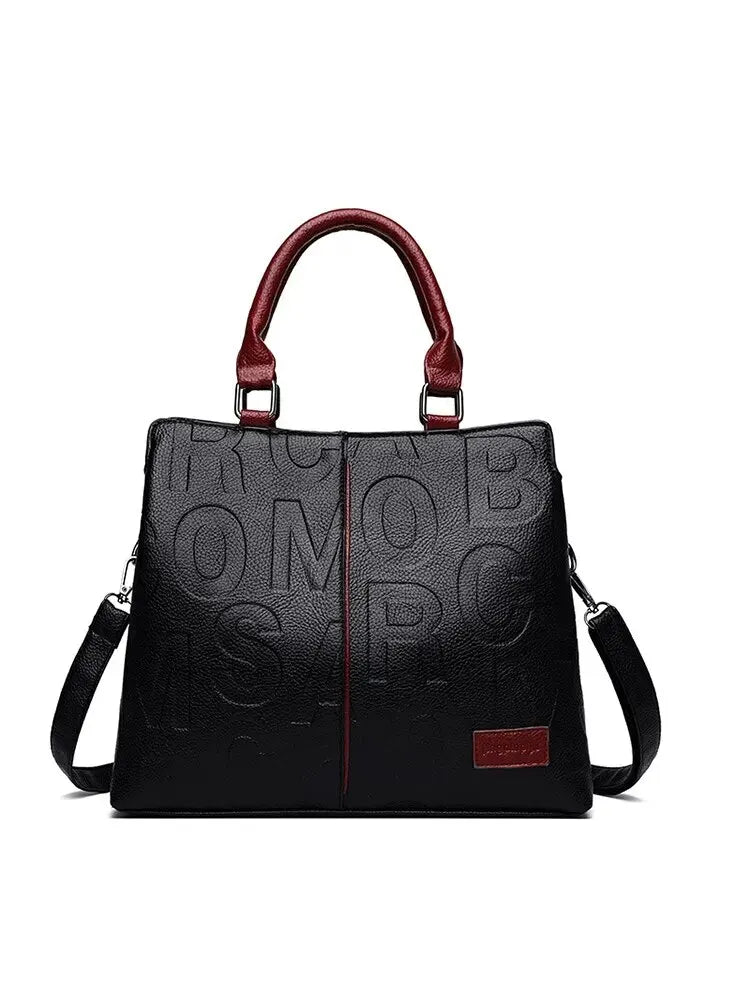 Nuevo Bolso de Mano con Letras Grabadas