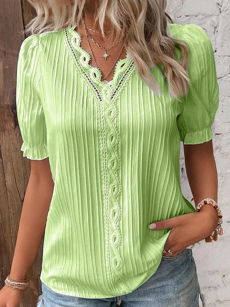 Blusa Tejida con Cuello V