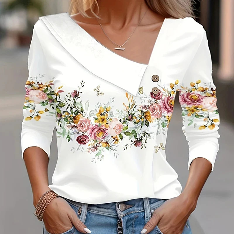 Blusas con Estampado Floral