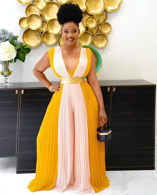 Long Wide Leg Jumpsuit