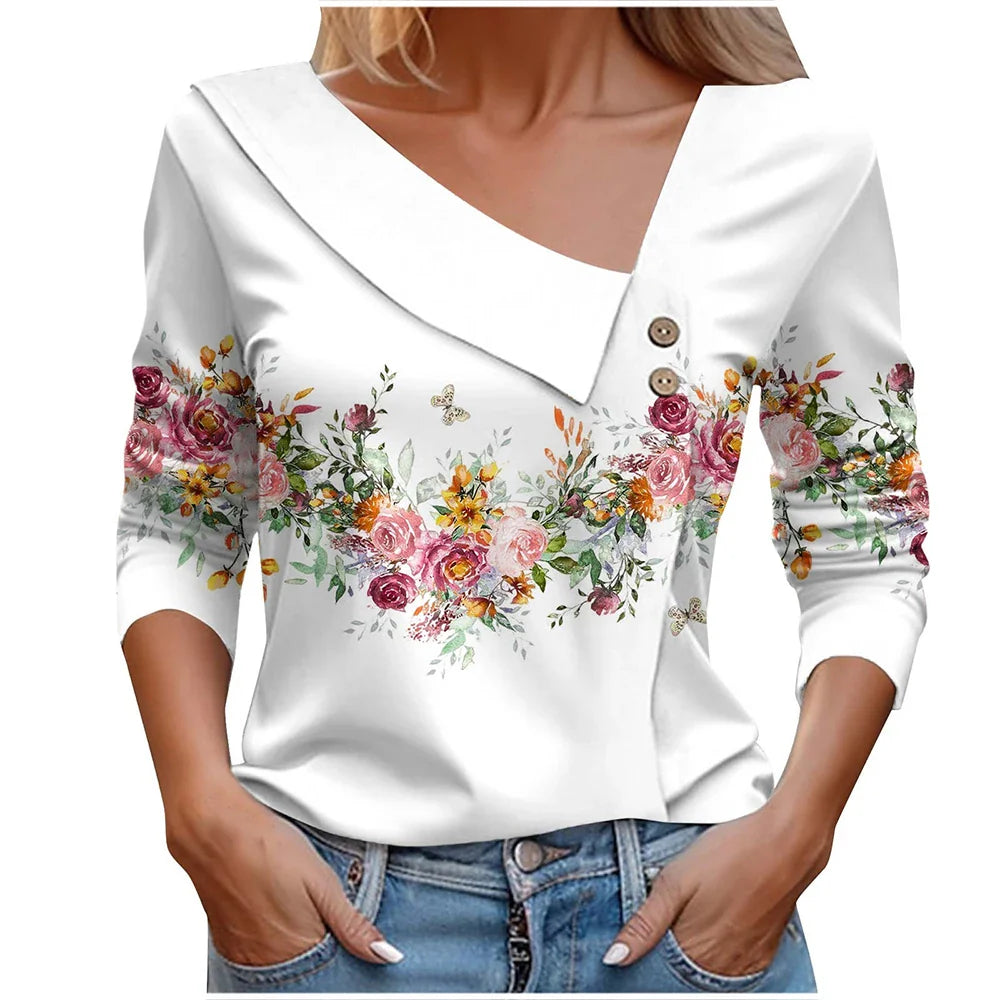 Blusas con Estampado Floral