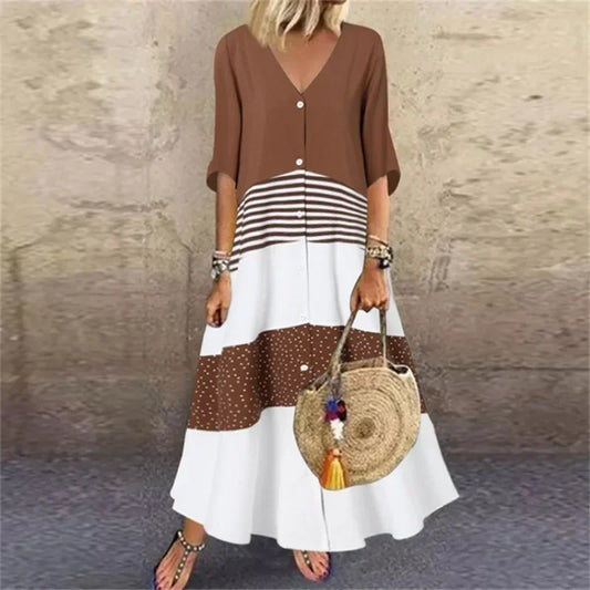 Long Printed Dress Spring 2024