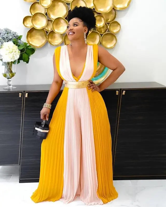 Long Wide Leg Jumpsuit