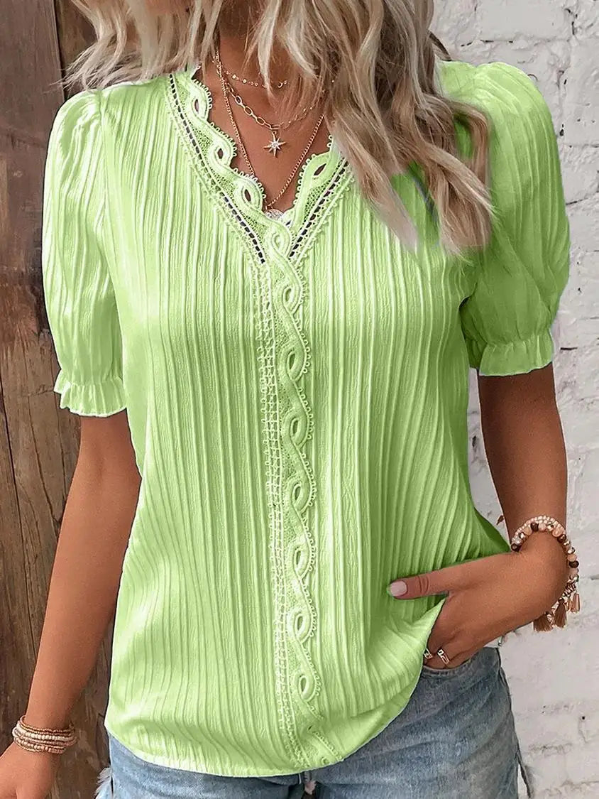 Blusa Tejida con Cuello V