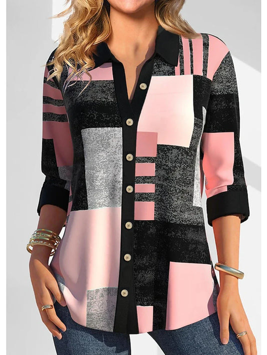 Blusa Color Block Casual
