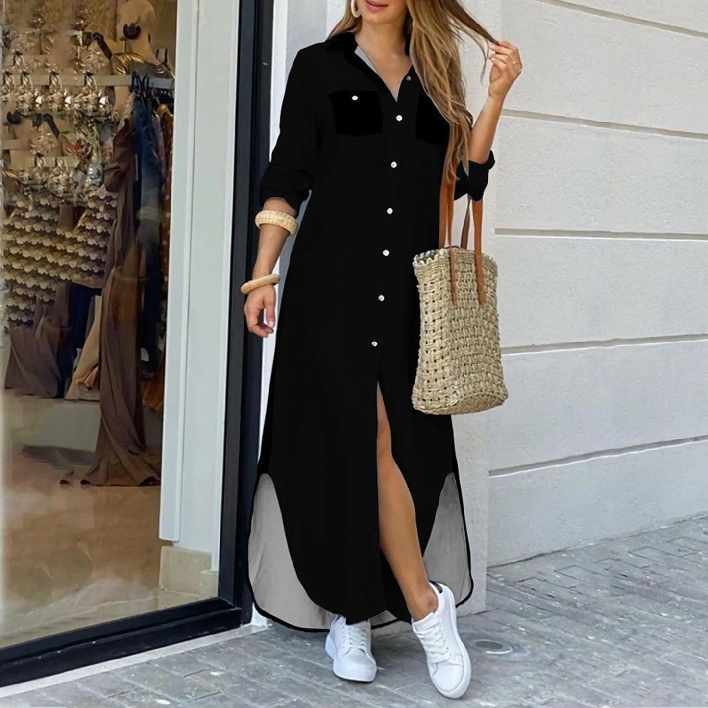 Vestido Camisero (S-5XL)