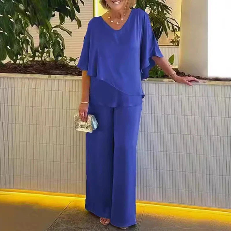 Elegant Batwing Sleeve Set