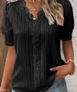 Blusa Tejida con Cuello V