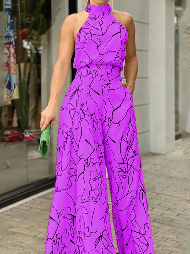 Elegant Jumpsuit with Open Back