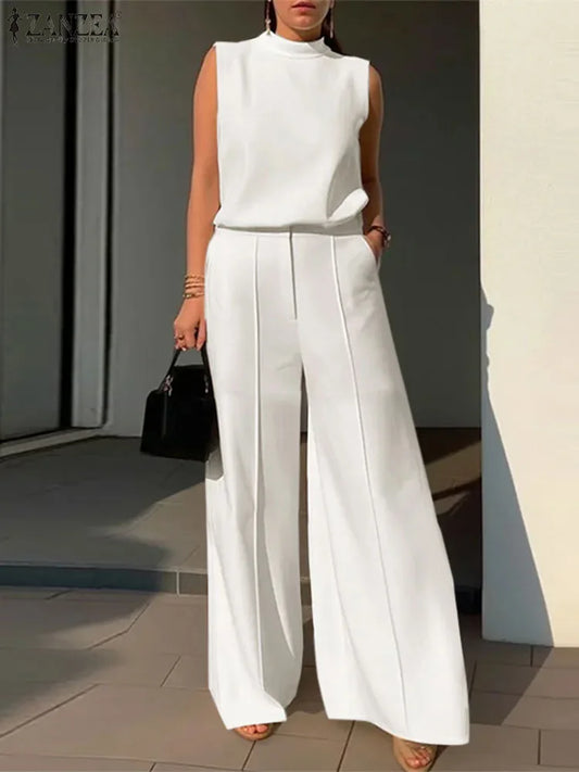 Elegant Wide Leg Pants Set