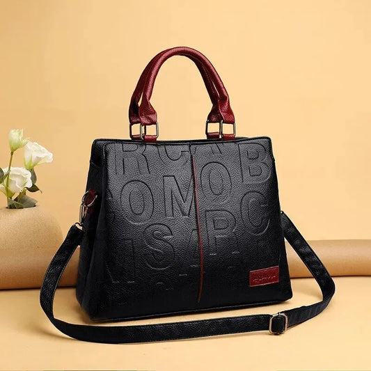 Nuevo Bolso de Mano con Letras Grabadas