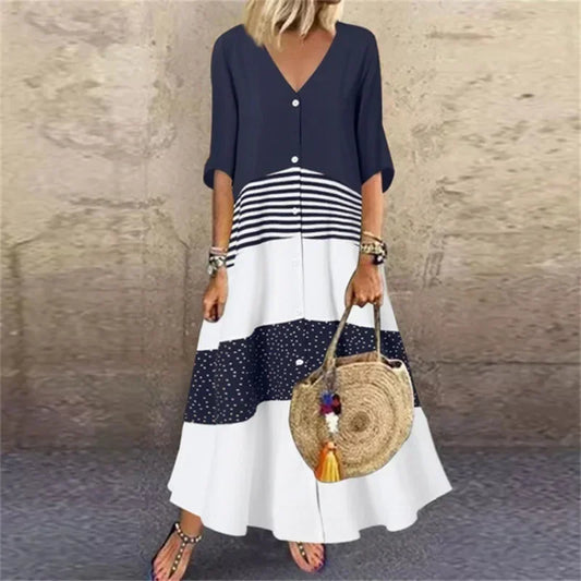 Long Printed Dress Spring 2024