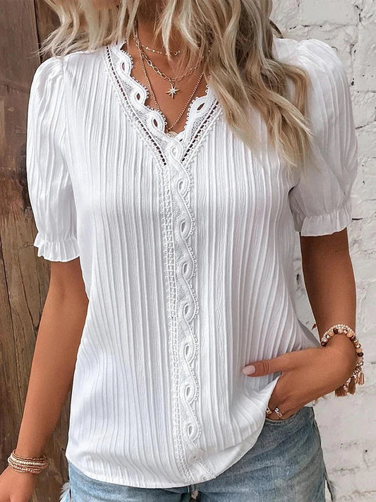 Blusa Tejida con Cuello V