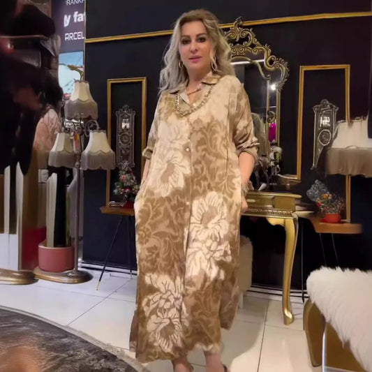 Vestido Casual Largo con Estampado